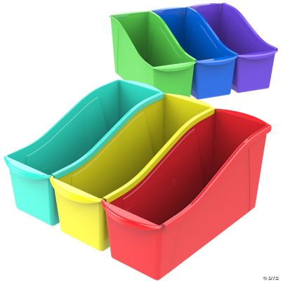 Oriental Trading Company 6 PC Solid Color Book Bins 5x12