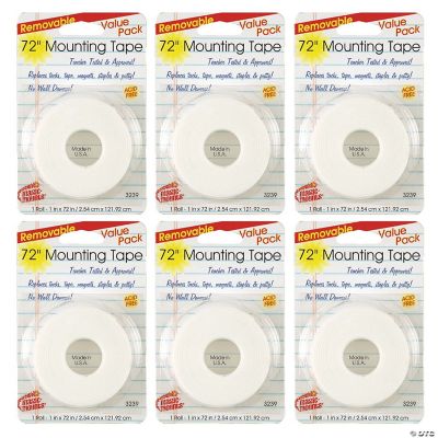 Magic Mounts® 1 x 72 Removable Mounting Tape, 6 Rolls