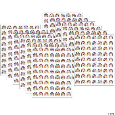Oh Happy Day Rainbows Stickers – Bunte Regenbogen-Aufkleber, Säurefrei