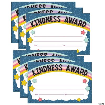 Teacher Created Resources Oh Happy Day Kindness Awards, 30 Per Pack, 6 Packs | Oriental Trading for Free Printable Kindness Award Template