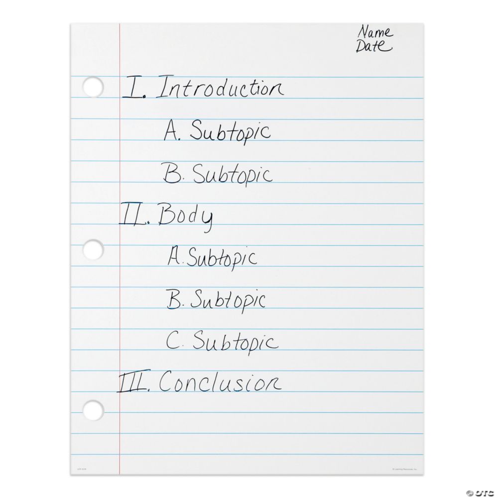 Learning Resources Magnetic Demonstration Notebook Paper, 22" x 28" White