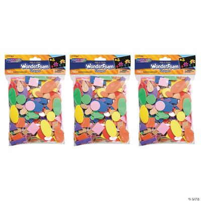 Self Adhesive Assorted Foam Shapes for Children Craft in Different Pack  Size