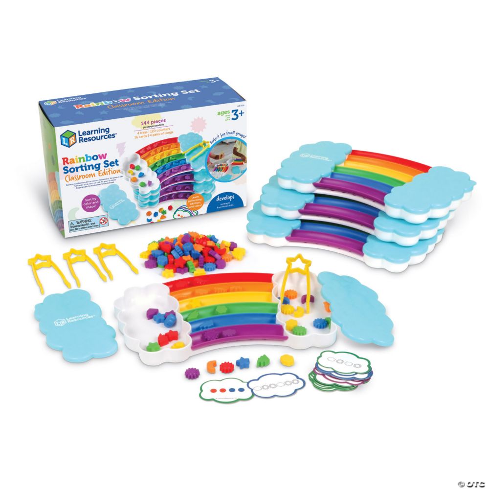 Learning Resources Rainbow Sorting Trays Classroom Edition