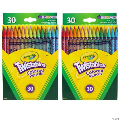 Crayola Twistables Colored Pencils, Always Sharp, Art Tools For Kids, 30  Count
