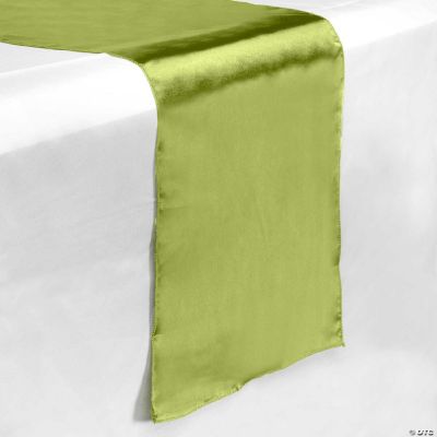 Lann's Linens 5 Satin 12" x 108" Long Wedding Dining Room Table Runners