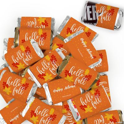 76 Pcs Hello Fall Candy Party Favors Hershey's Miniatures Chocolate ...