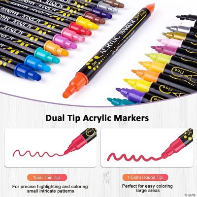 Dual Tip Acrylic Paint Markers