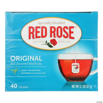 Red Rose Full Flavored Black Tea - Case of 6 - 40 CT | Oriental Trading
