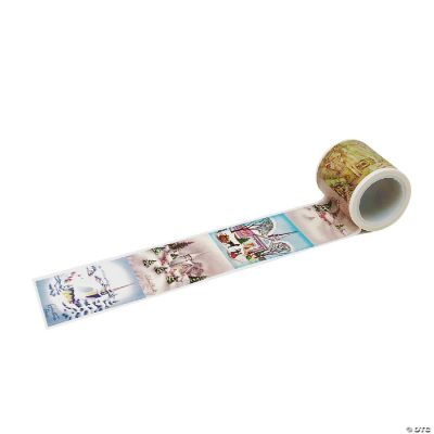 Wrapables® Decorative Festive 35mm X 5m Wide Washi Masking Tape Snowy