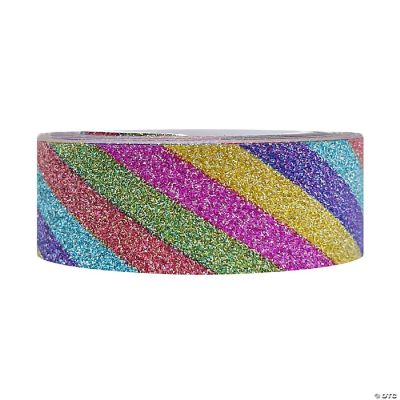 Caixa Washi Tape Glitter Glitter com 10 fitas de 15 mm x 5 mm Brw