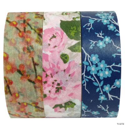 Wrapables Spring Bloom 10M x 15m Washi Masking Tape (set of 3 ...