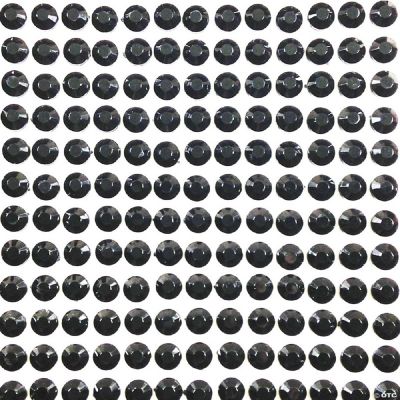 Wrapables 6mm Crystal Diamond Adhesive Rhinestones, 500 Pieces / Black