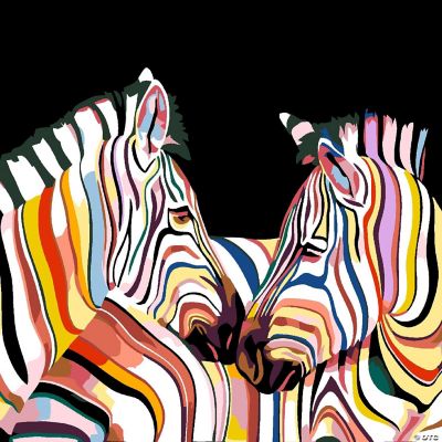 Artwille DIY Paint by Numbers Zebras Oriental Trading