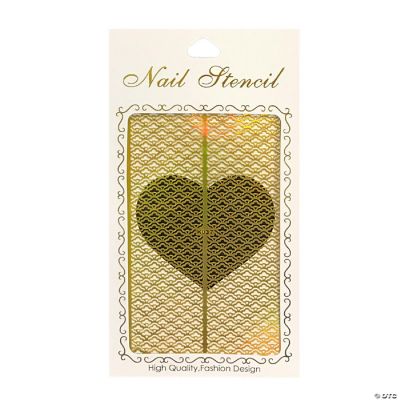 Wrapables Nail Art Schablone – Golden Floral 3 Design, Wiederverwendbare Nagelschablone Für Kreative Nagelkunst