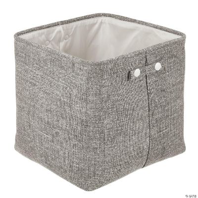 mDesign Fabric Bathroom Storage Bin Black/Cream Oriental Trading