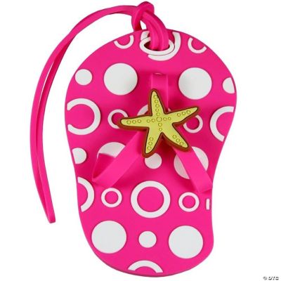 Pink Flip Flop Sandal Luggage Tag New Oriental Trading