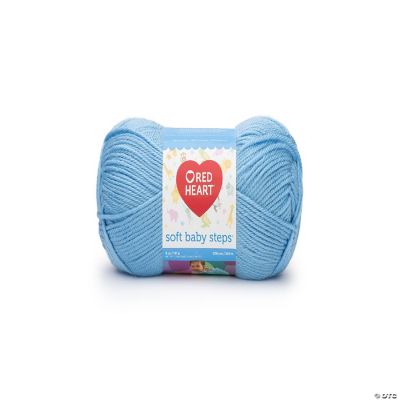 C&C Red Heart Soft Baby Steps Yarn 5oz Baby Blue Oriental Trading