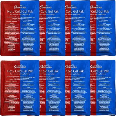 Hot or Cold Gel Pack Set of 2- XL Size (8 x 11 inch) Reusable Ice Pak for Icing and Heating Injuries, Therapy, and Keeping Food Warm or Cold