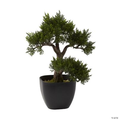 Nearly Natural 15" Cedar Bonsai Artificial Plant