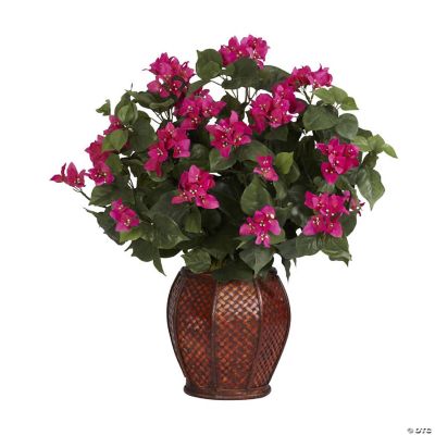 Nearly Natural Bougainvillea withVase Silk Plant Beauty