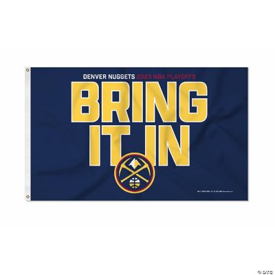 Rico Industries NBA Basketball Denver Nuggets 2023 NBA Playoffs Slogan 3' x 5' Banner Flag