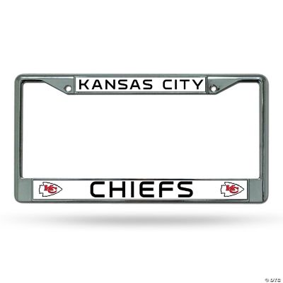 Rico Industries NFL Football Kansas City Chiefs Premium 12" x 6" Chrome
