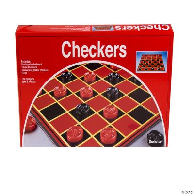 Pressman Checkers -- Classic Game With Folding Board and Interlocking ...