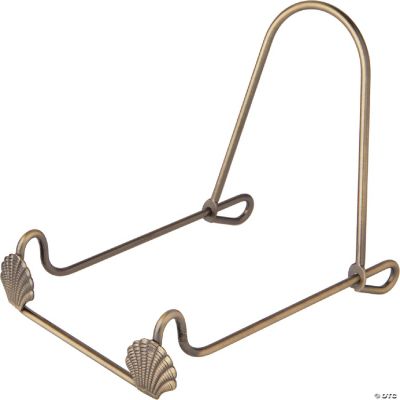 Bard's Adjustable Dark Brass Metal Easel, Shell, 5