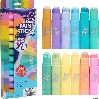 Ooly Chunkies Twistable Tempera Paint Sticks For Kids, No Mess, Quick  Drying, Set of 12