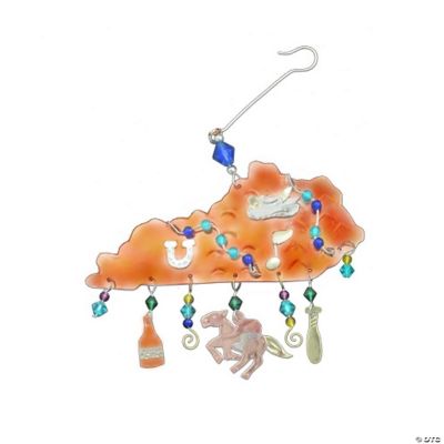 State Of Kentucky Metal Christmas Tree Ornament Fair Trade New