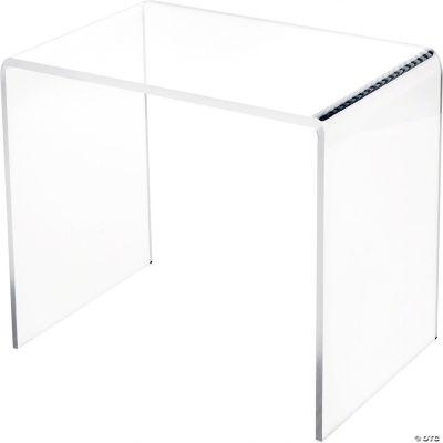 Plymor Clear Acrylic Small Rectangular Display Riser, 7 inch Height x ...