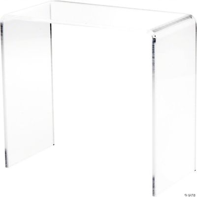 Plymor Clear Acrylic Vertical Rectangular Display Riser, 9