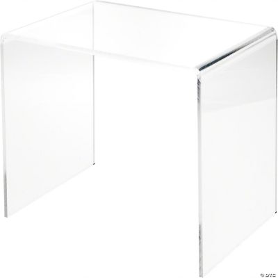 Plymor Clear Acrylic Rectangular Display Riser, 8 inch Height x 12 inch ...