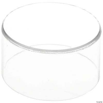 Plymor Clear Acrylic Round Cylinder Display Riser, 2 inches (Height) x ...