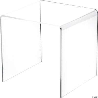 Plymor Clear Acrylic Square Display Riser, 6