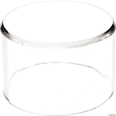 Plymor Clear Acrylic Round Cylinder Display Riser, 2 inches (Height) x ...