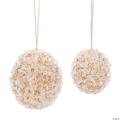 Melrose Home Decorative Ball Ornament (Set of 8) 3"D, 4"D Acrylic