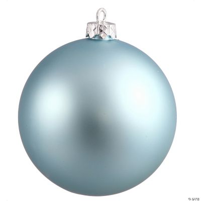 SULLIVANS 4 in. Blue Velvet Ball Ornament (Set of 3) OR10323 - The