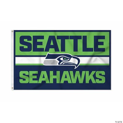 Rico Industries NFL Football Seattle Seahawks Bold 3' x 5' Banner Flag Single Sided Indoor or