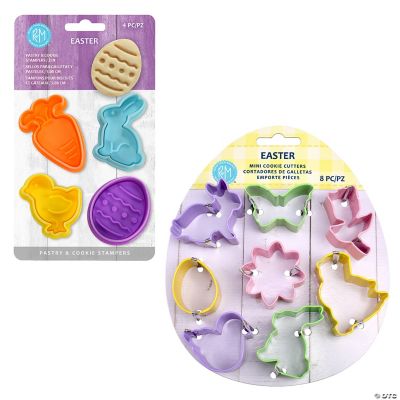 Easter Bunny Cookie Cutter & Stamp - Set of 8 Pieces - Easter Egg