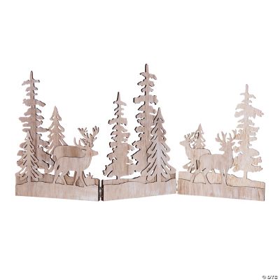 Tree And Deer Scene Trifold 23.75
