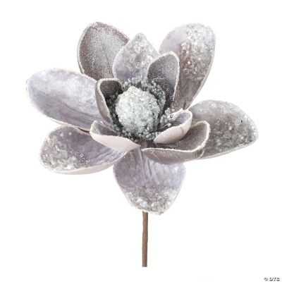 Glittered Magnolia Stem (Set Of 2) 28