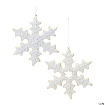 Snowflake with Christmas Tree (5 cm/2in) by Drechslerei Kuhnert