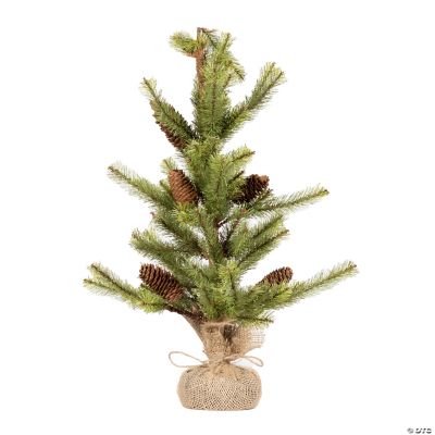 Pine Tree With Burlap Base (Set Of 2) 2'H Pvc | Oriental Trading