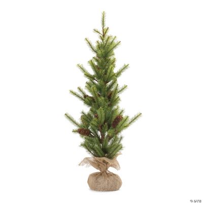 Pine Tree With Burlap Base 3'H Pvc | Oriental Trading