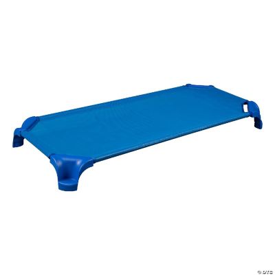 Sprogs Deluxe Blue Stackable Daycare Cot with Easy Lift Corners Toddler