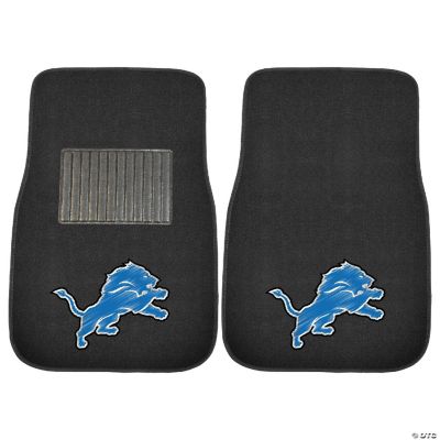 Detroit Lions Embroidered Car Mat Set 2 Pieces Oriental Trading