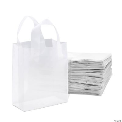 Clear Plastic Gift Bags With Handle, Reusable Transparent Gift Wrap Tote Bag  For Shopping Retail Merchandise Boutique Wedding Birthday Party  Favor,halloween Candy Gift Bag, Small Business Supplies, Cheapest Items  Available, Clearance Sale 