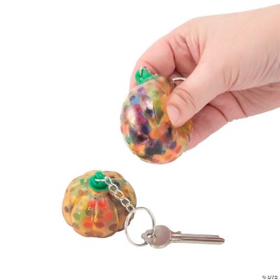 Jack-O’-Lantern Gel Bead Keychains - 12 Pc. | Oriental Trading