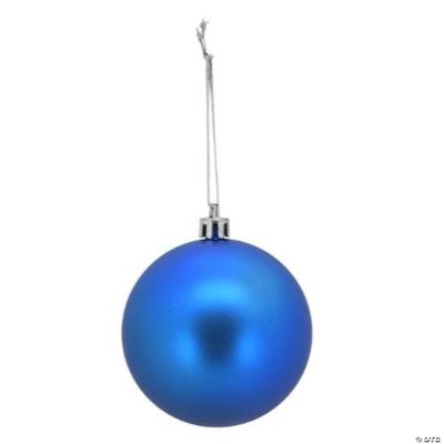 8 Pack Royal Blue Ball Christmas Tree Ornaments 2.75 Inch Shatterproof ...